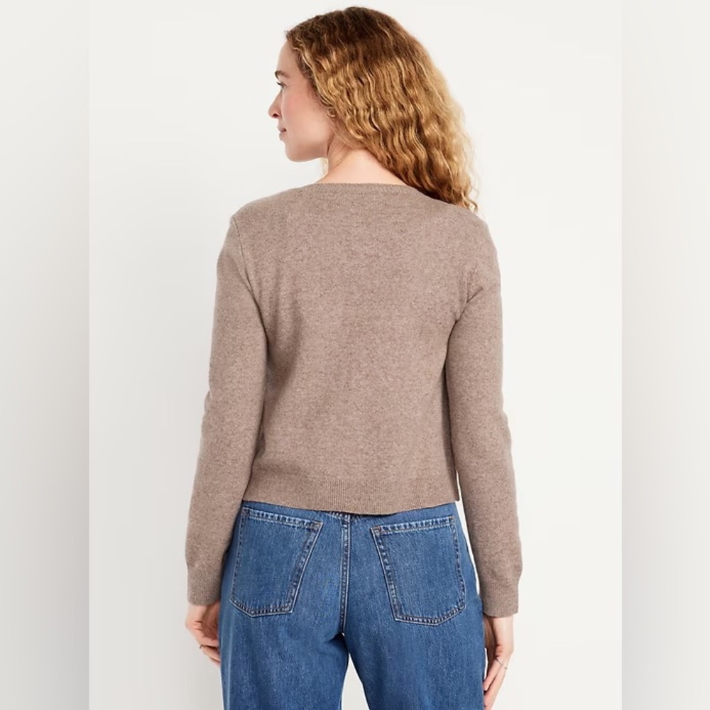 NWOT Light Brown Cardigan Sweater - Picture 3 of 4